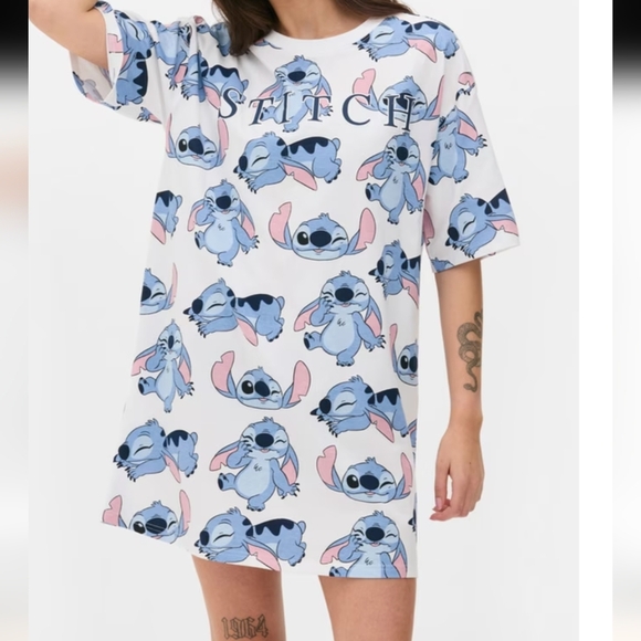 Disney Lilo & Stitch Night gown, oversized night shirt Pajama Plus size 18/20 2X - Picture 14 of 16